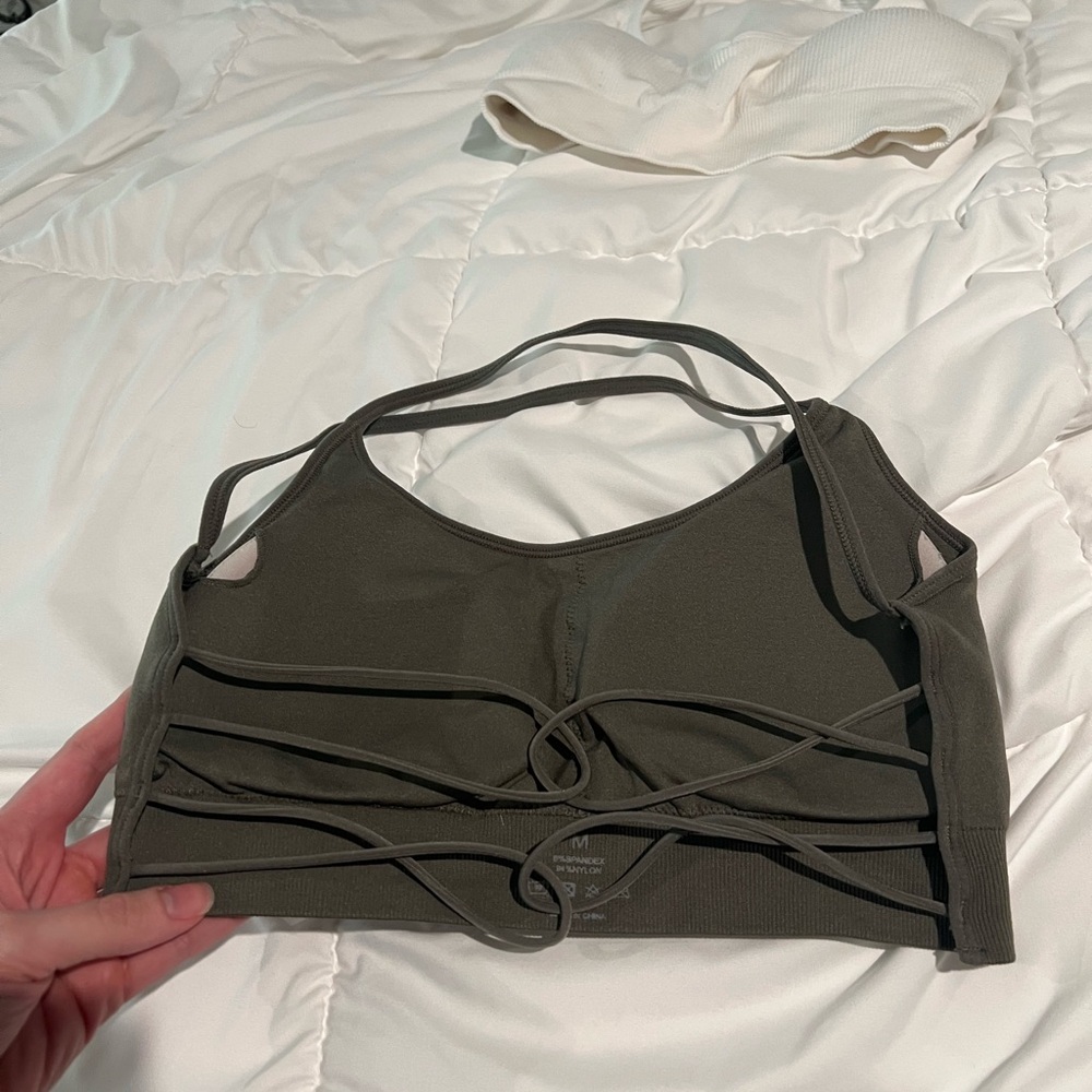 NVGTN Khaki Green Invincible Bra